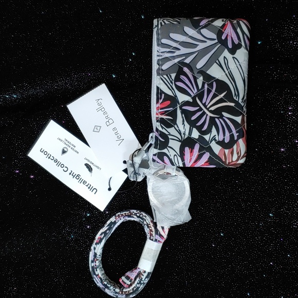 Vera Bradley Handbags - Vera Bradley 🆕 Sun Washed Tropical Ultralight Zip ID and Lanyard Bag